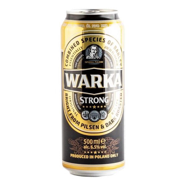 Warka Strong Bier 6,5% vol. 500ml zzgl. 0,25 Eur Pfand