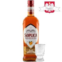 Soplica Mirabelle Likör Mirabelkowa 28% vol. 500ml + 1 Glas Gratis