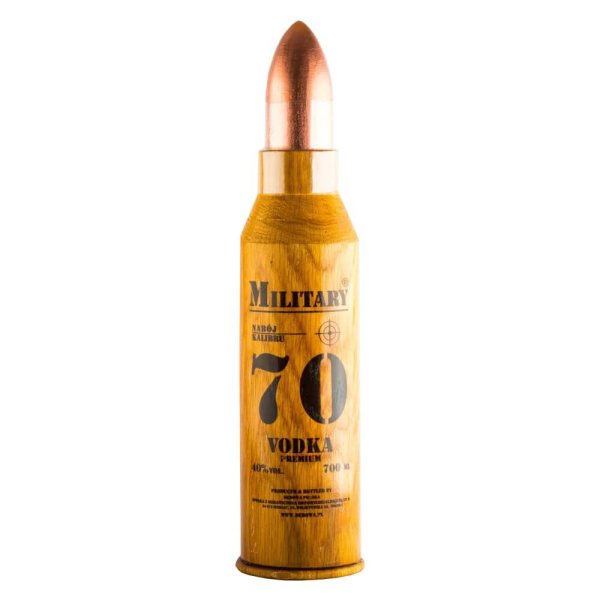 Debowa Military 70 premium Vodka in Holzpatrone 40% vol. 700ml