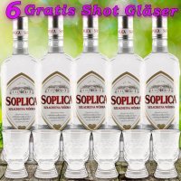 5x Soplica Szlachetna Wodka Edel Vodka 40% vol. 700ml + 6...