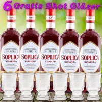 5x Soplica Kirsche Wodka Likör Wisniowa Vodka 28%...