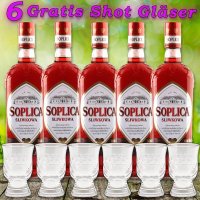 5x Soplica Pflaume Wodka Likör Sliwkowa Vodka 28%...