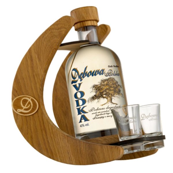 Debowa Oak Wodka im Mond mit 2 Pinnchen 40% vol. 700ml