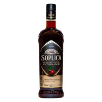 Soplica mit Kirsche in Schokolade Likör 25% Vol. 500ml + 1 Glas Gratis