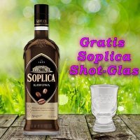 Soplica Kaffee Likör Kawowa 25% Vol. 500ml + 1 Glas...