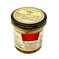 Polonia Premium Schmalz mit Fleisch und Zwiebeln Smalec z miesem i cebula 250g