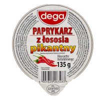 Dega Lachs Brotaufstrich pikant Paprykarz z lososia pikantny 135g