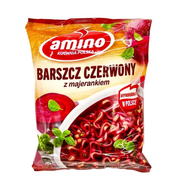 Amino Rote Beete Suppe Zupa blyskawiczna Barszcz czerwony z makaronem 66g