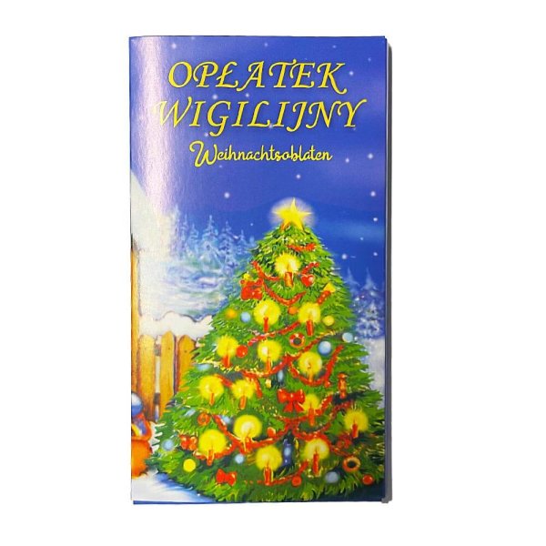 Weihnachtsoblaten Oplatek Wigilijny Blauer Umschlag 8g